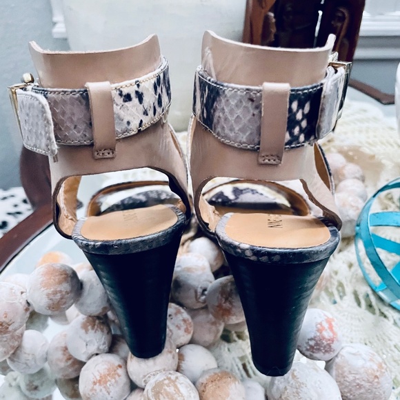 Nine West Snake Skin Wedge Sandal - Picture 2 of 5